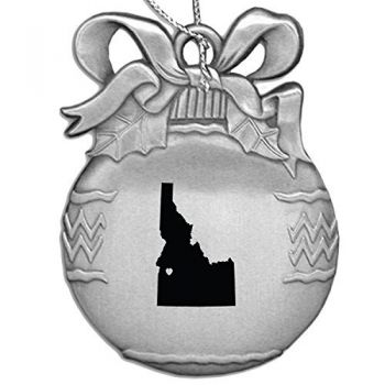 Pewter Christmas Bulb Ornament - I Heart Idaho - I Heart Idaho