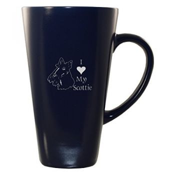 16 oz Square Ceramic Coffee Mug  - I Love My Scottish Terrier