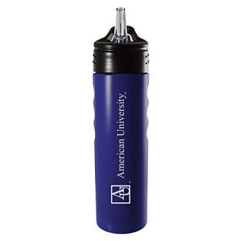 24 oz Stainless Steel Sports Water Bottle - American University