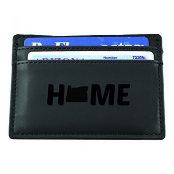 Slim Wallet with Money Clip - Oregon Home Themed - Oregon Home Themed