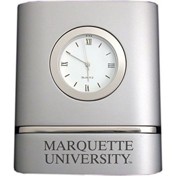 Modern Desk Clock - Marquette Golden Eagles