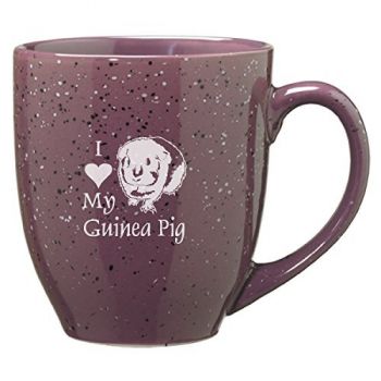 16 oz Ceramic Coffee Mug with Handle  - I Love My Guinea Pig