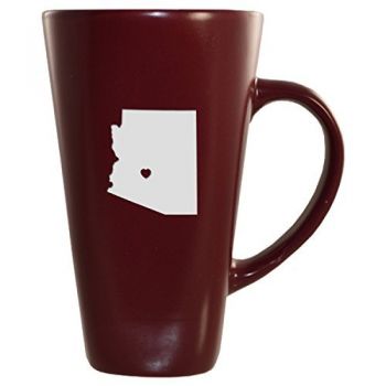 16 oz Square Ceramic Coffee Mug - I Heart Arizona - I Heart Arizona