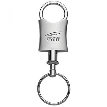Tapered Detachable Valet Keychain Fob - Wisconsin-Stout