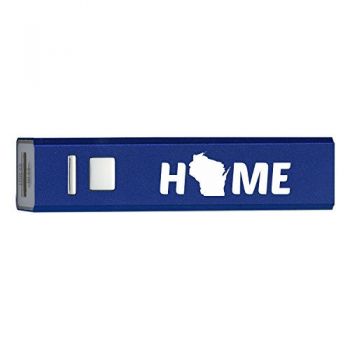 Quick Charge Portable Power Bank 2600 mAh - Wisconsin Home Themed - Wisconsin Home Themed
