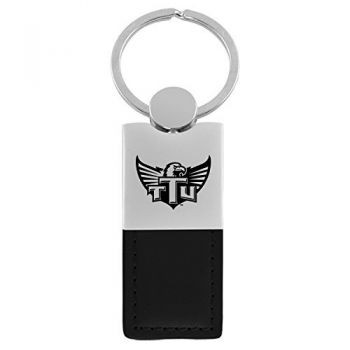 Modern Leather and Metal Keychain - Tennessee Tech Eagles