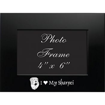 4 x 6  Metal Picture Frame  - I Love My Sharpei