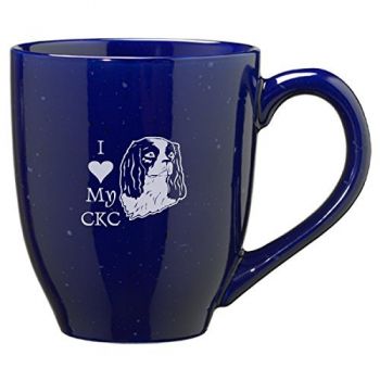 16 oz Ceramic Coffee Mug with Handle  - I Love My Cavalier King Charles
