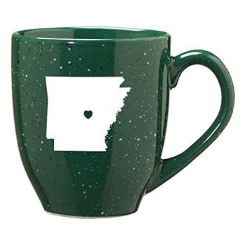 16 oz Ceramic Coffee Mug with Handle - I Heart Arkansas - I Heart Arkansas