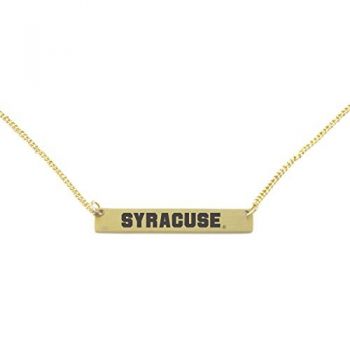 Brass Bar Bracelet - Syracuse Orange