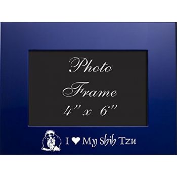 4 x 6  Metal Picture Frame  - I Love My Shih Tzu