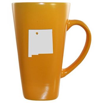 16 oz Square Ceramic Coffee Mug - I Heart New Mexico - I Heart New Mexico