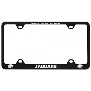 Stainless Steel License Plate Frame - South Alabama Jaguars