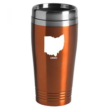 16 oz Stainless Steel Insulated Tumbler - Ohio State Outline - Ohio State Outline