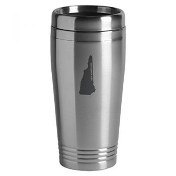 16 oz Stainless Steel Insulated Tumbler - New Hampshire State Outline - New Hampshire State Outline
