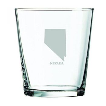 13 oz Cocktail Glass - Nevada State Outline - Nevada State Outline