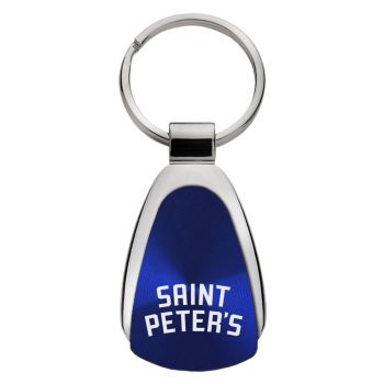Teardrop Shaped Keychain Fob - St. Peter's Peacocks