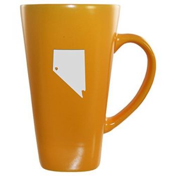 16 oz Square Ceramic Coffee Mug - I Heart Nevada - I Heart Nevada
