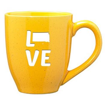 16 oz Ceramic Coffee Mug with Handle - South Dakota Love - South Dakota Love