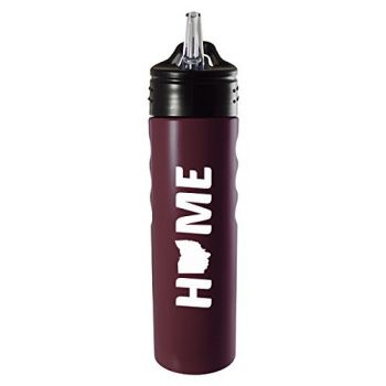 24 oz Stainless Steel Sports Water Bottle - Ohio Home Themed - Ohio Home Themed