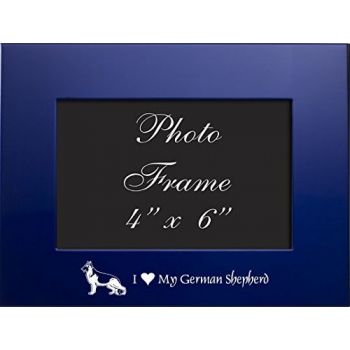4 x 6  Metal Picture Frame  - I Love My German Shepard