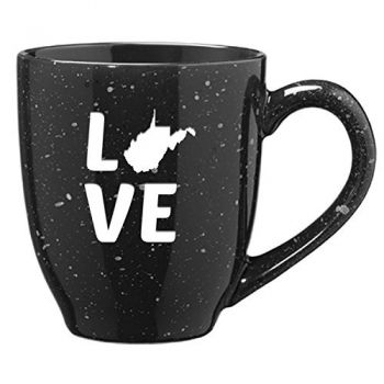 16 oz Ceramic Coffee Mug with Handle - West Virginia Love - West Virginia Love