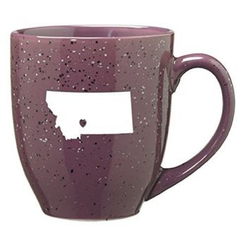 16 oz Ceramic Coffee Mug with Handle - I Heart Montana - I Heart Montana