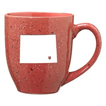 16 oz Ceramic Coffee Mug with Handle - I Heart Wyoming - I Heart Wyoming