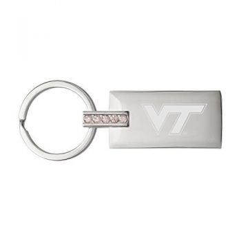 Jeweled Keychain Fob - Virginia Tech Hokies