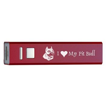 Quick Charge Portable Power Bank 2600 mAh  - I Love My Pit Bull