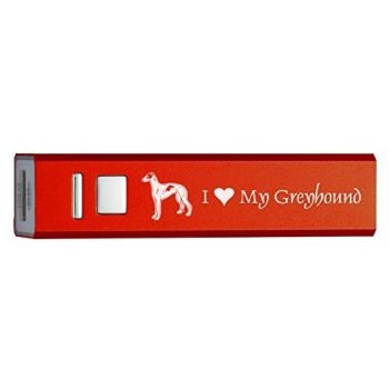 Quick Charge Portable Power Bank 2600 mAh  - I Love My Greyhound