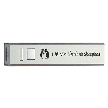 Quick Charge Portable Power Bank 2600 mAh  - I Love My Shetland Sheepdog
