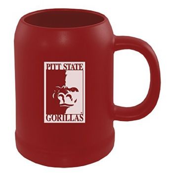 22 oz Ceramic Stein Coffee Mug - PITT State Gorillas