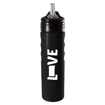 24 oz Stainless Steel Sports Water Bottle - South Dakota Love - South Dakota Love