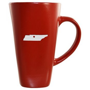 16 oz Square Ceramic Coffee Mug - I Heart Tennessee - I Heart Tennessee