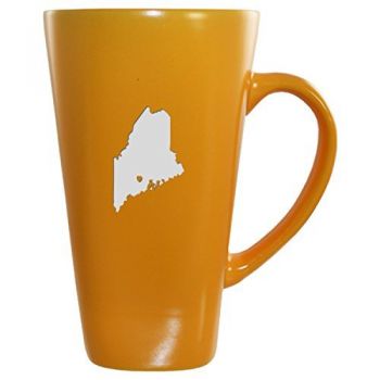 16 oz Square Ceramic Coffee Mug - I Heart Maine - I Heart Maine