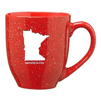 16 oz Ceramic Coffee Mug with Handle - Minnesota State Outline - Minnesota State Outline