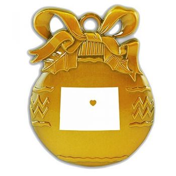 Pewter Christmas Bulb Ornament - I Heart Colorado - I Heart Colorado