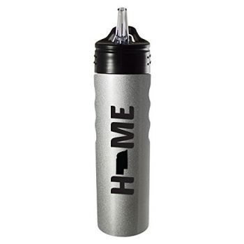 24 oz Stainless Steel Sports Water Bottle - Nebraska Home Themed - Nebraska Home Themed