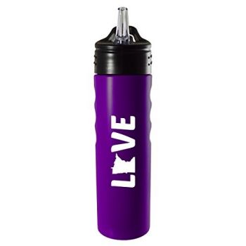 24 oz Stainless Steel Sports Water Bottle - Minnesota Love - Minnesota Love
