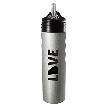 24 oz Stainless Steel Sports Water Bottle - Georgia Love - Georgia Love