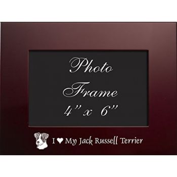 4 x 6  Metal Picture Frame  - I Love My Jack Russel Terrier