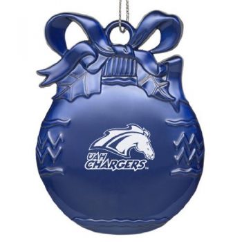 Pewter Christmas Bulb Ornament - UAH Chargers