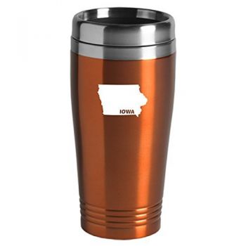 16 oz Stainless Steel Insulated Tumbler - Iowa State Outline - Iowa State Outline
