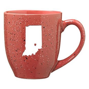 16 oz Ceramic Coffee Mug with Handle - I Heart Indiana - I Heart Indiana