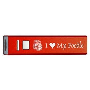 Quick Charge Portable Power Bank 2600 mAh  - I Love My Poodle