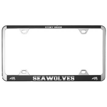 Stainless Steel License Plate Frame - Stony Brook Seawolves