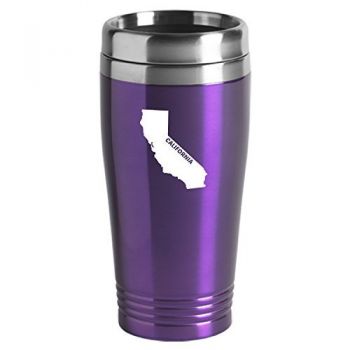 16 oz Stainless Steel Insulated Tumbler - California State Outline - California State Outline