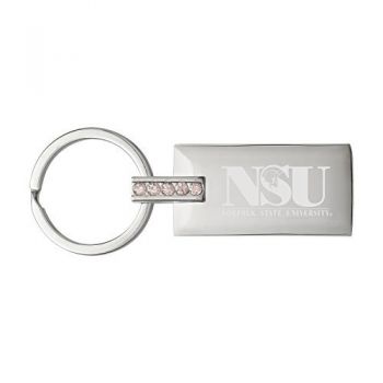 Jeweled Keychain Fob - Norfolk State Spartans
