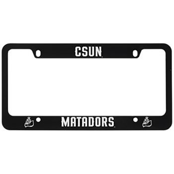 Stainless Steel License Plate Frame - Cal State Northridge Matadors